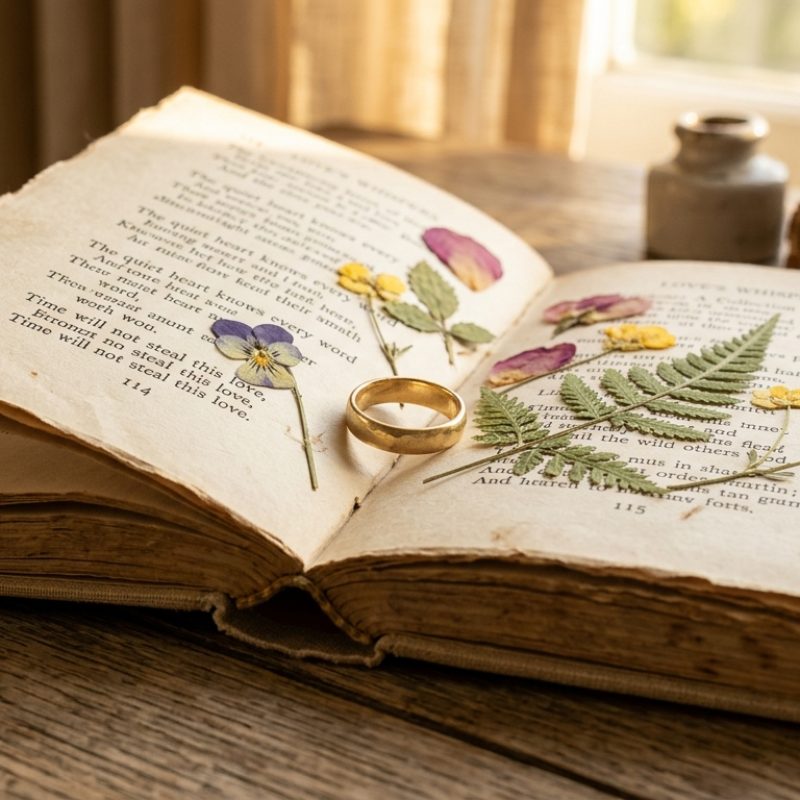 vintage-boek-geperste-bloemen